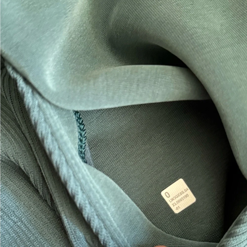 Lululemon Brushed Softstreme Half Zip Storm Teal Size 0 - Picture 4 of 7